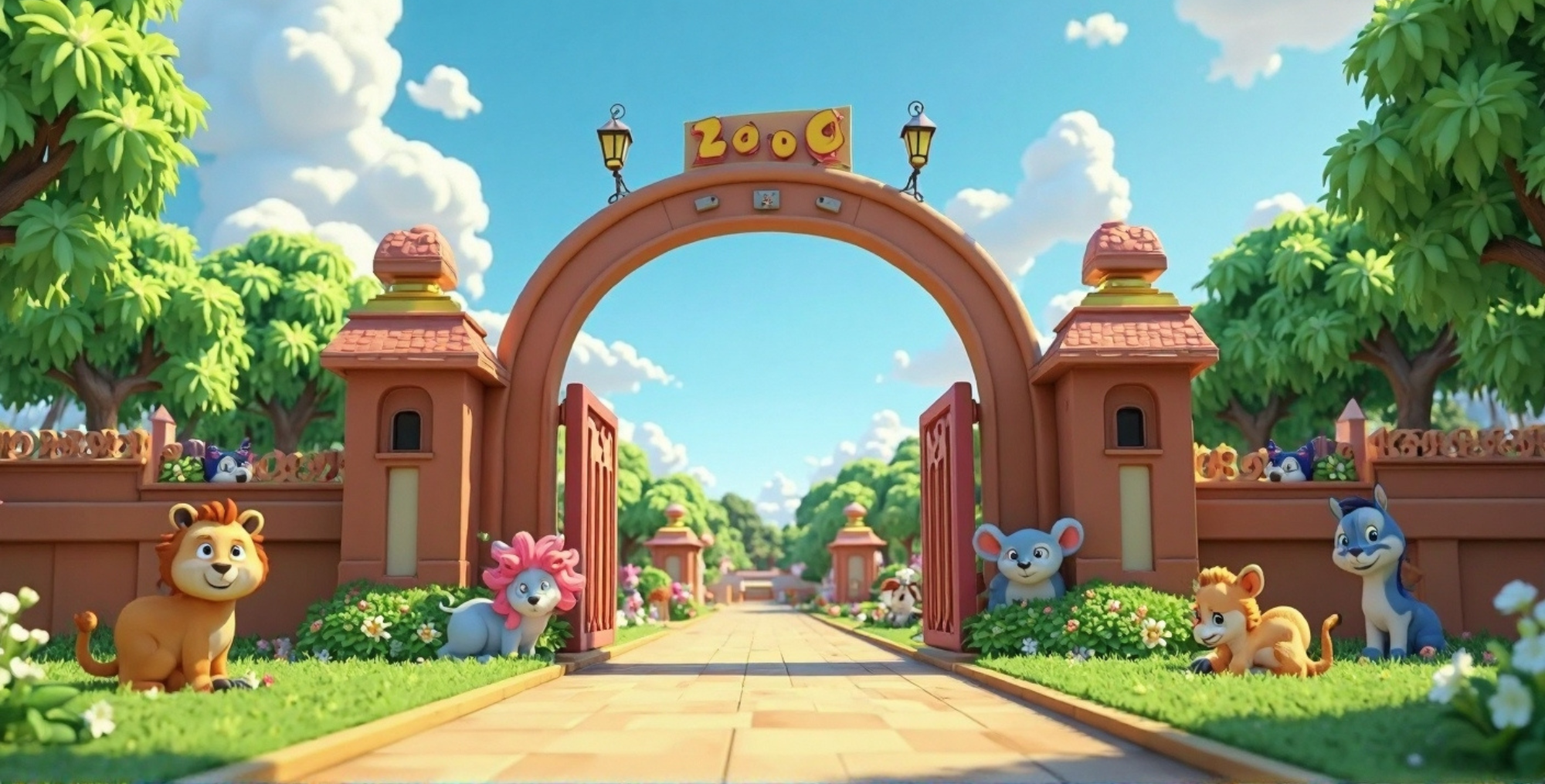 Zoo gates